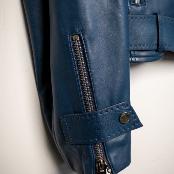 Maje Leather biker-style jacket - Picture 5 of 5